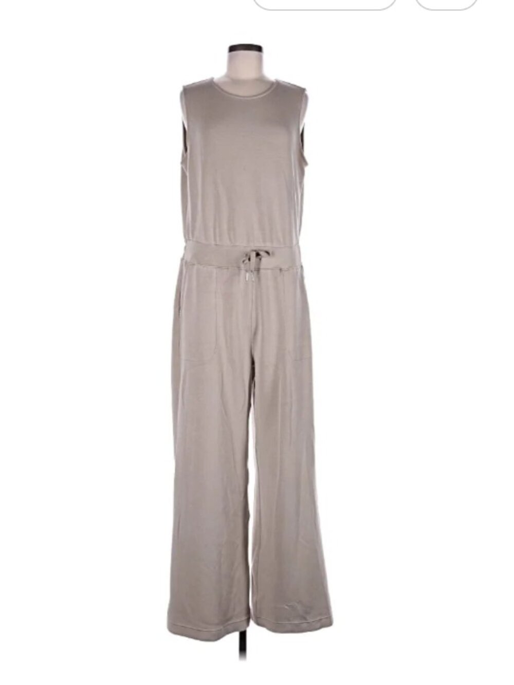 SPANX Air Essentials Sleeveless Jumpsuit Size XL Petite Tank Wide leg - Picture 4 of 5